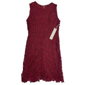 RYAN MICHELLE New With Tags Burgundy Lace Dress Size Large 40” Long Zipper Back